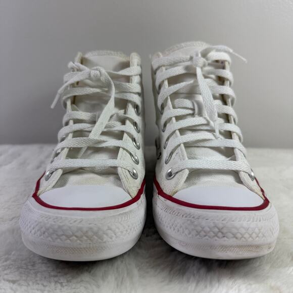 Converse Chuck Taylor All Star High Top Optical White Sneakers Size 5.5 - Picture 2 of 8